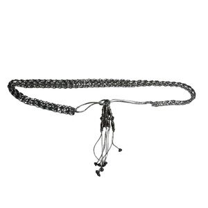 insane bottle tab belt w tassels